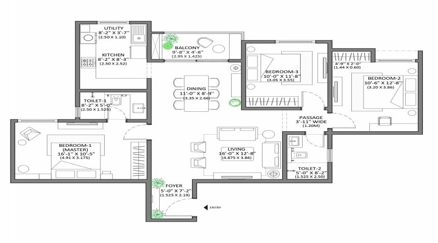MARQ 3 Floor Plan