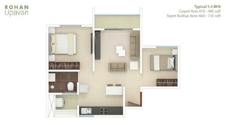 Rohan Upavan Phase 4 Floor Plan