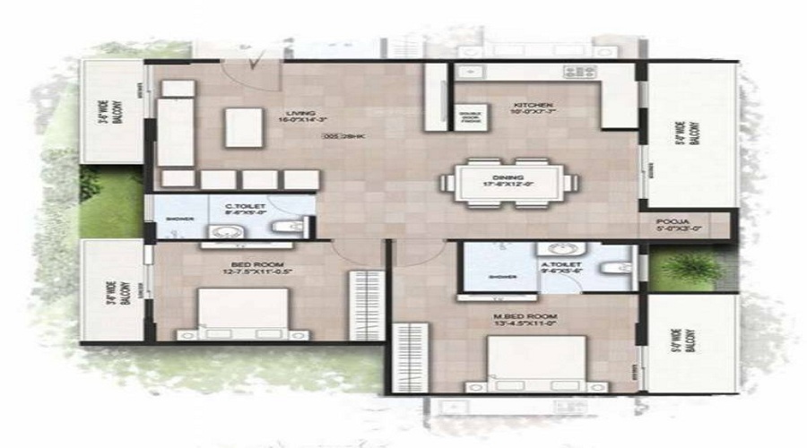 Shakthi Anitha Regency Floor Plan