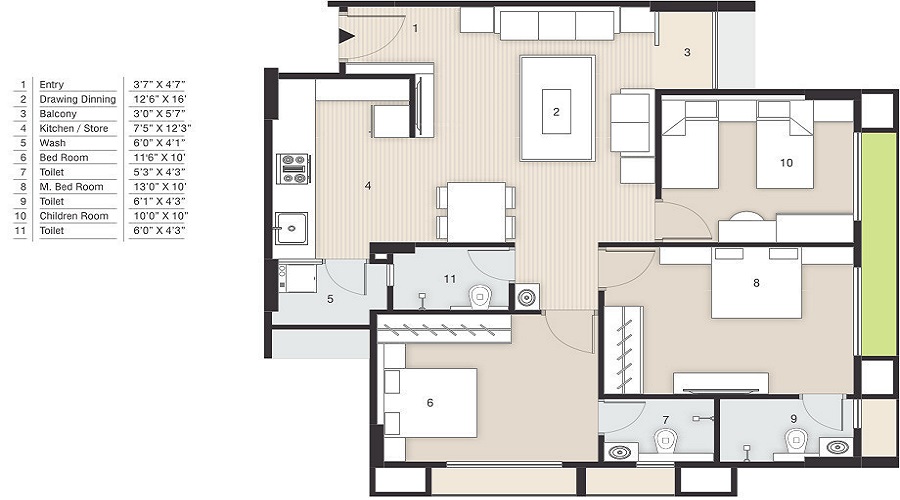 Swastik Eminence Floor Plan