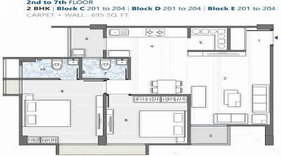 Saral Sparsh Aura Floor Plan