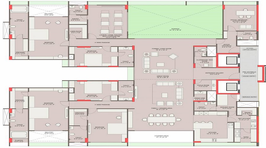 Saanvi Skydeck Serene Floor Plan