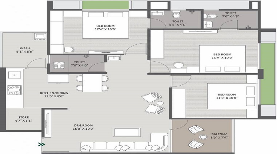 Shree Hari Radhe Parisar Floor Plan