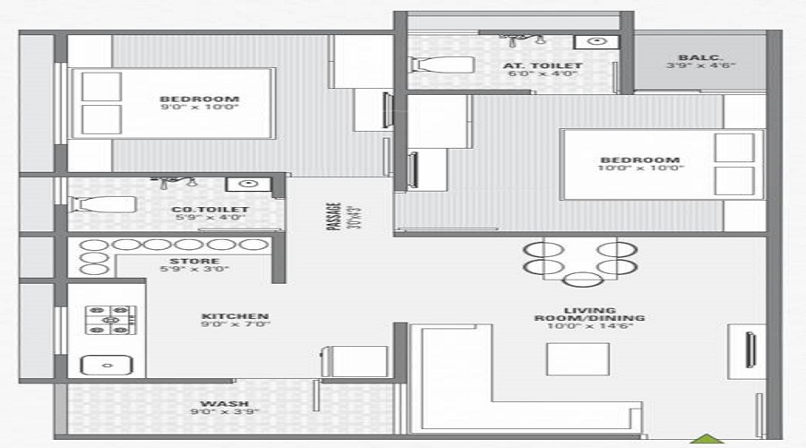 Nilkanth Pratham Paradise Floor Plan