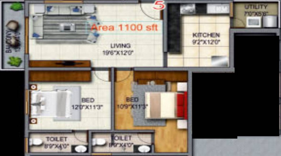 Comfort Lalbagh Residency Floor Plan