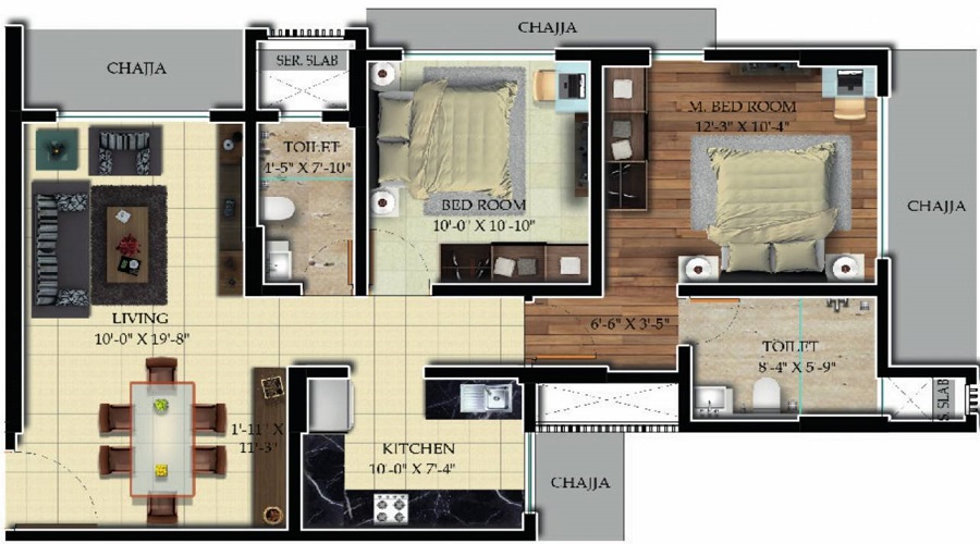 Ghodawat Skystar Floor Plan