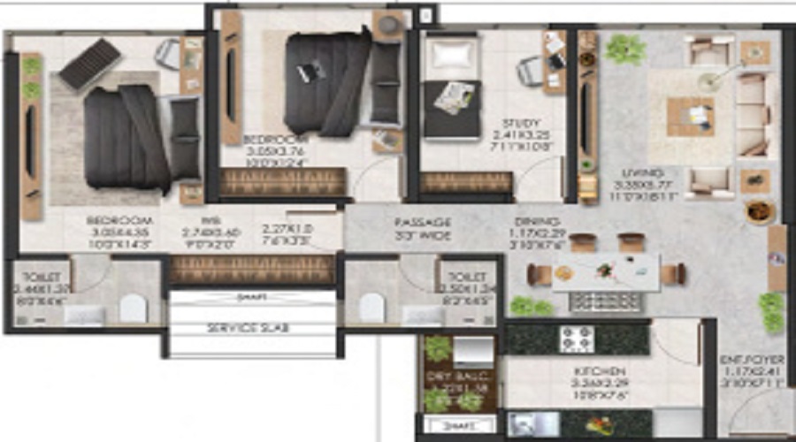 Adani The Views Floor Plan