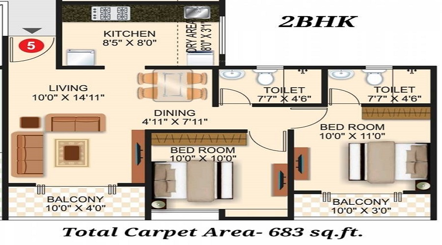 Kosmic Kourtyard Phase 1 Floor Plan