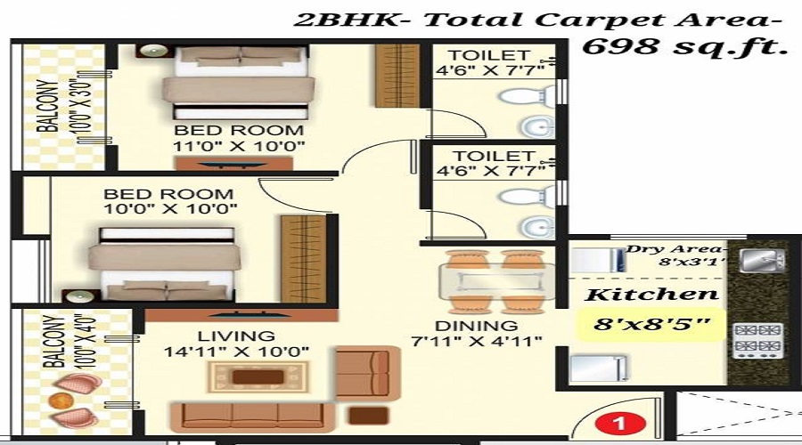 Kosmic Kourtyard Phase 1 Floor Plan