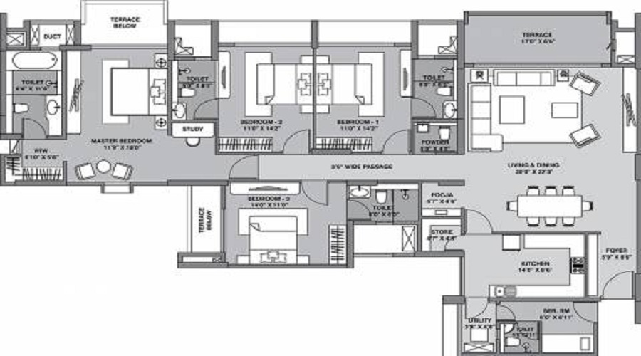 Lodha Bellevue Floor Plan