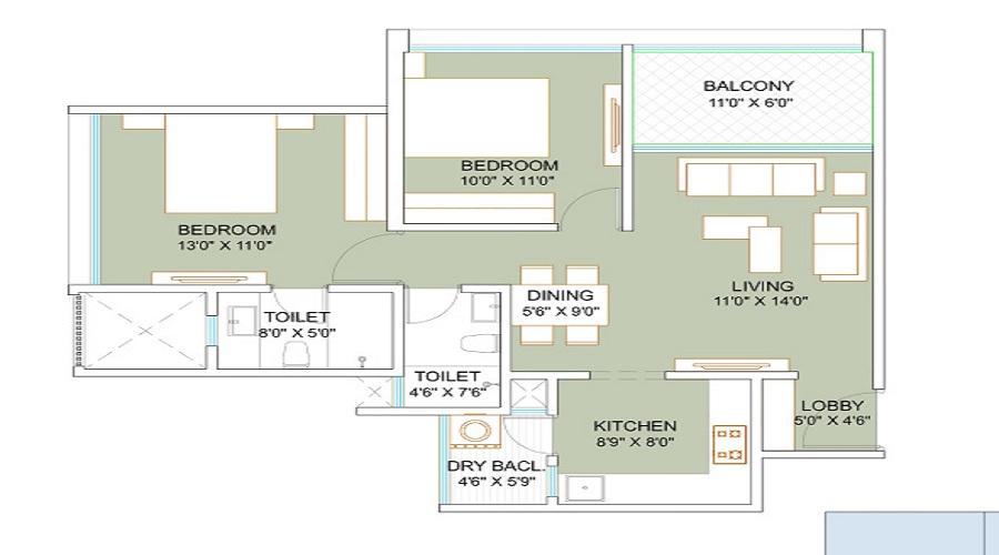 Mihir Codename Techno Lux Floor Plan