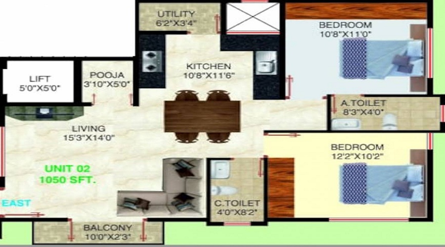 Laavanya Adithya Melody Floor Plan