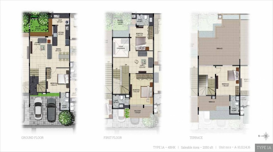 Urban Serenity Row Houses Floor Plan