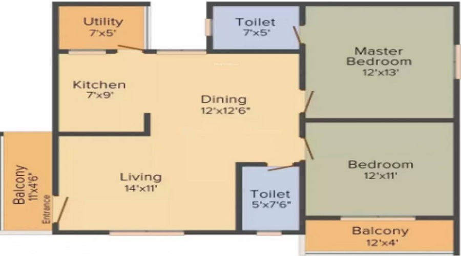 Shirdi Sai Concord Heights Floor Plan