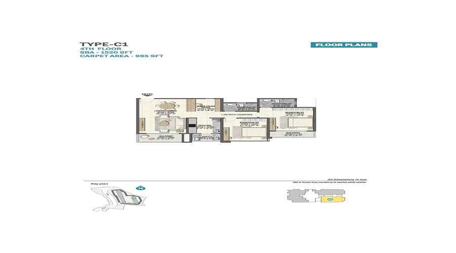 Sobha Brooklyn Towers Floor Plan