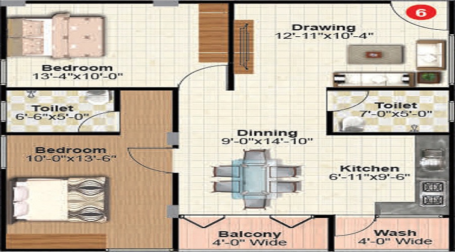 Sree Adithya Elite Floor Plan
