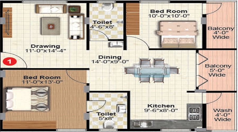 Sree Adithya Elite Floor Plan