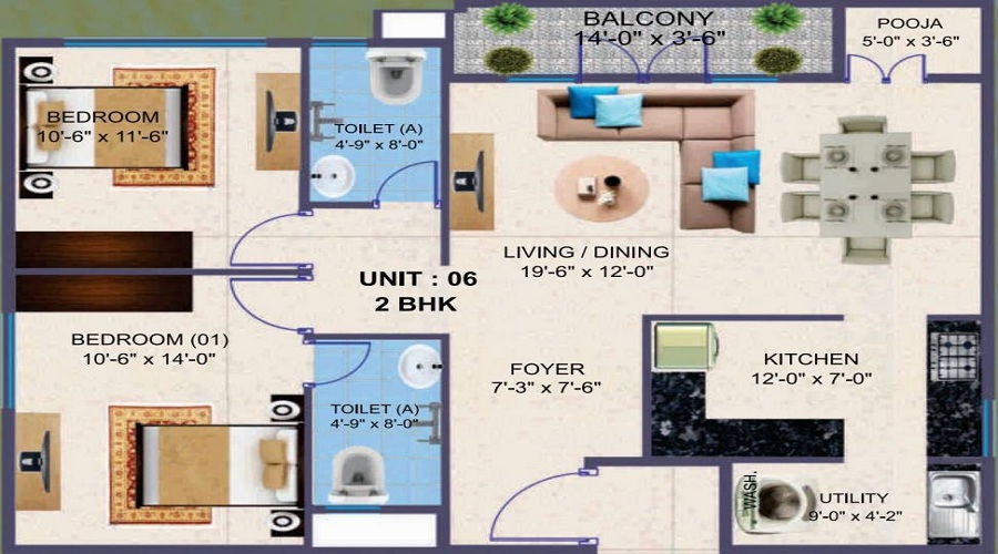Krish Gardeniaa Floor Plan