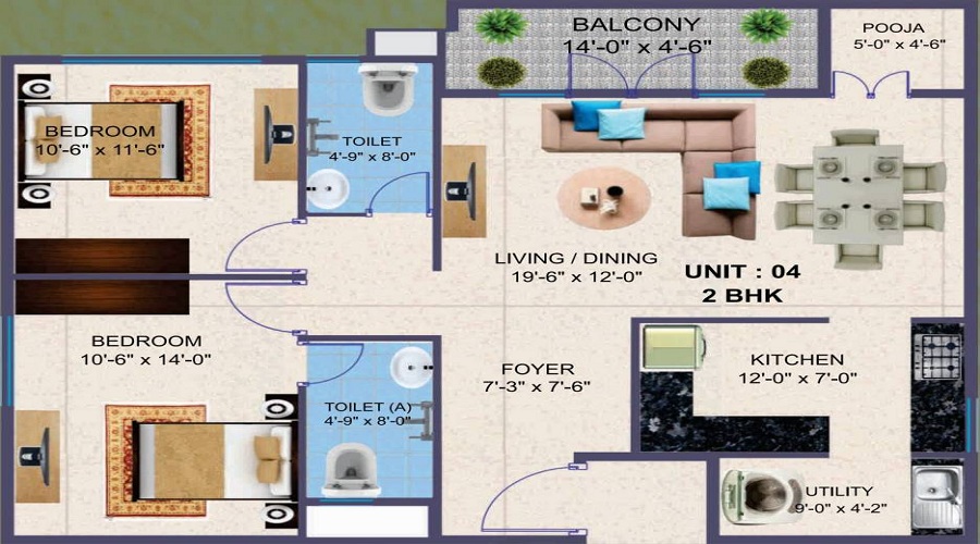 Krish Gardeniaa Floor Plan