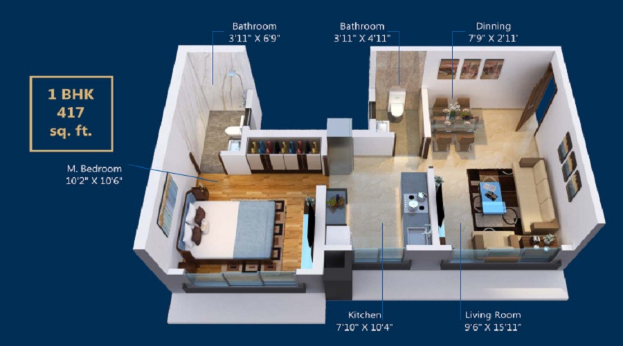 Shivoham Avyukta Neelkamal Floor Plan