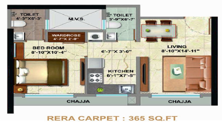 Sethia Pride Wing A Floor Plan