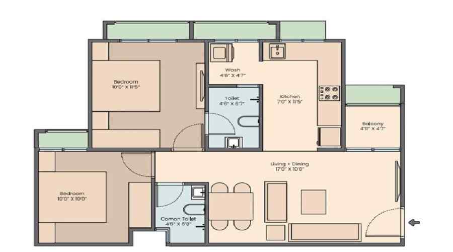 Saanvi Aarambh Vistara Floor Plan