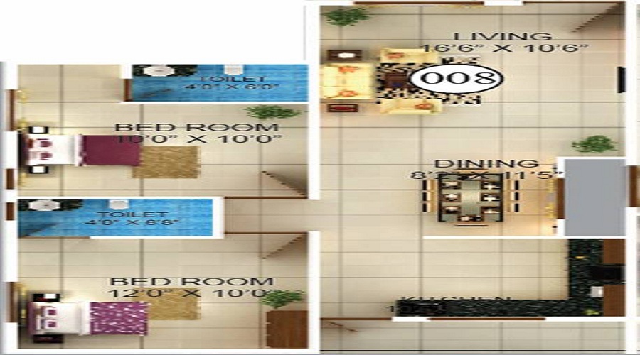 Karunya Brindavan Enclave Floor Plan