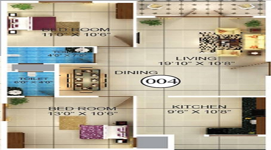 Karunya Brindavan Enclave Floor Plan
