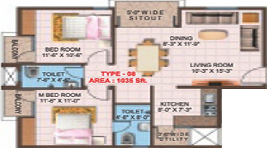 Prominent Vistara Floor Plan