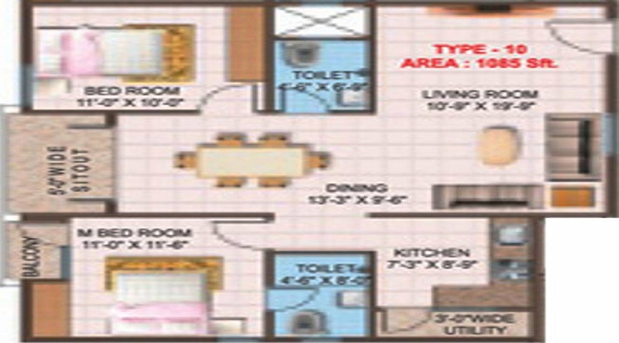 Prominent Vistara Floor Plan