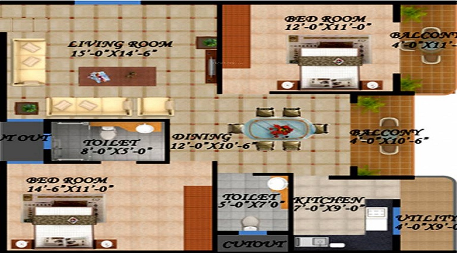 MaxIndia Daffodils Floor Plan