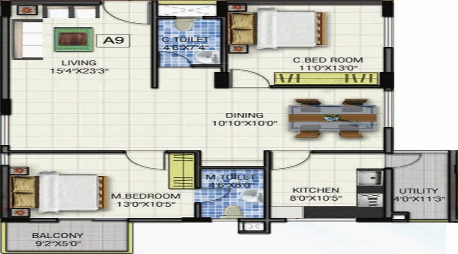 Gauravam Marvel Floor Plan