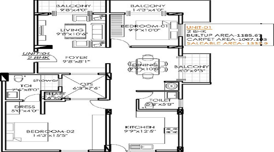 MV Rachana Floor Plan