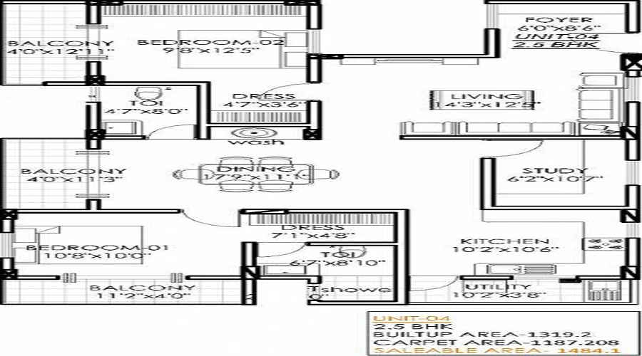 MV Rachana Floor Plan