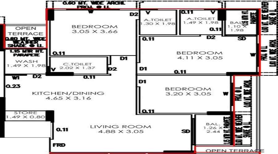 Shilp Serene Floor Plan