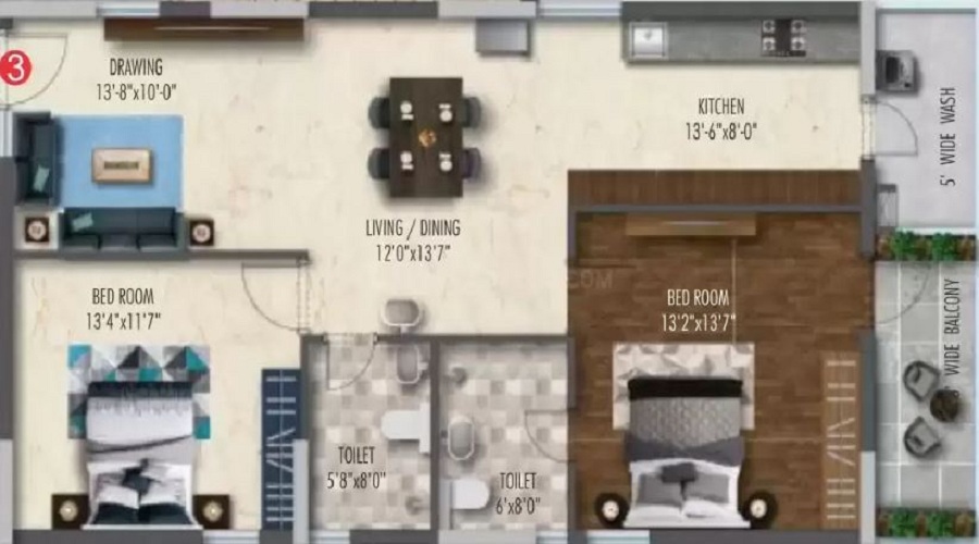 Himasai Heights Floor Plan