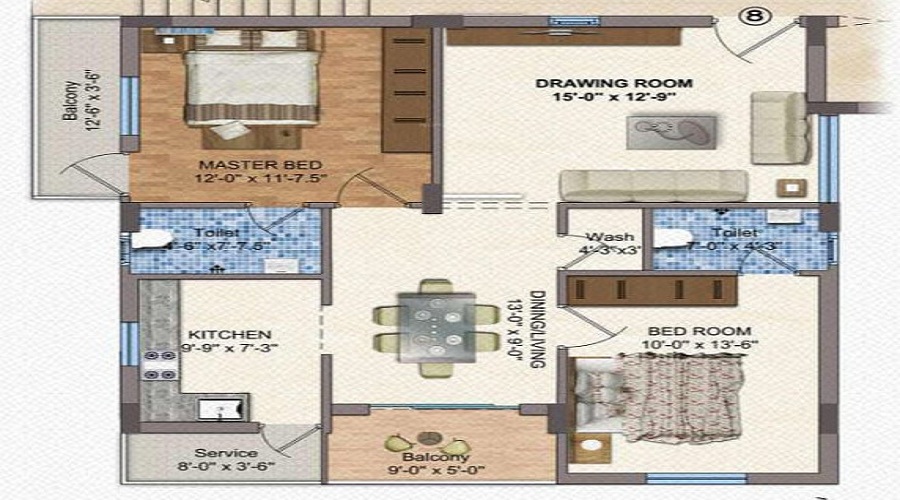 Spacios Swaraj Residency Floor Plan
