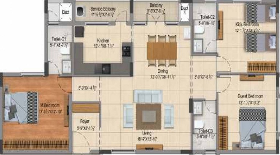 DRA Tuxedo Elite Floor Plan