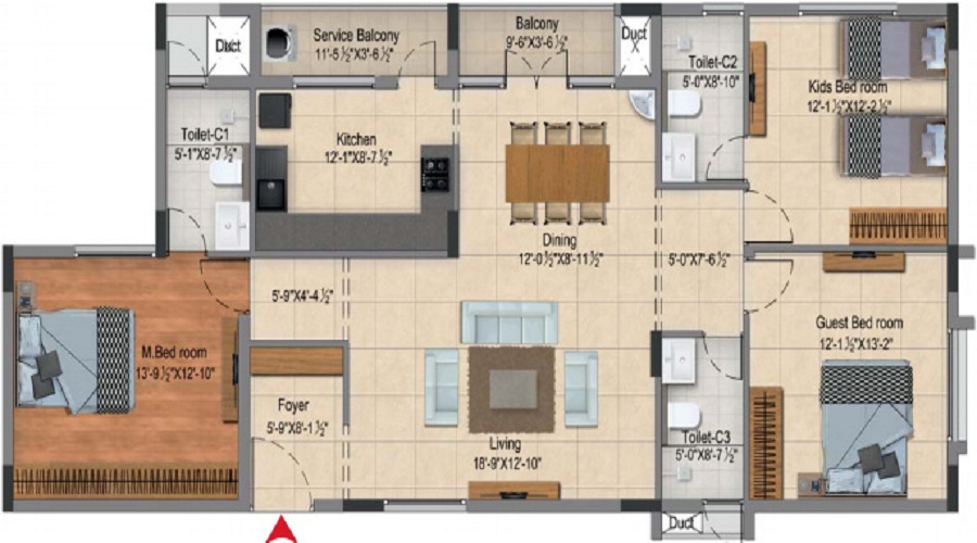 DRA Tuxedo Elite Floor Plan
