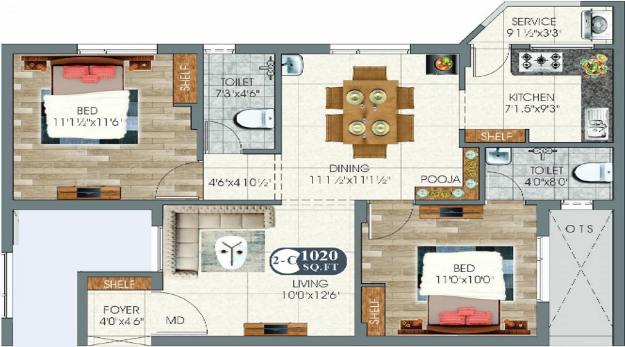 DAC Centum Floor Plan