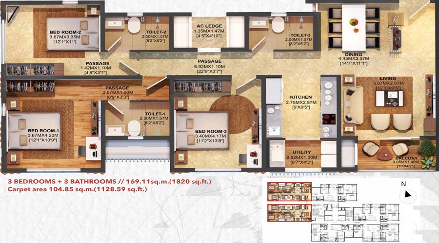 Brigade Residences Floor Plan
