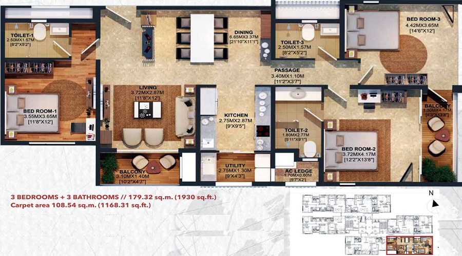 Brigade Residences Floor Plan