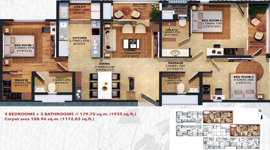 Brigade Residences Floor Plan