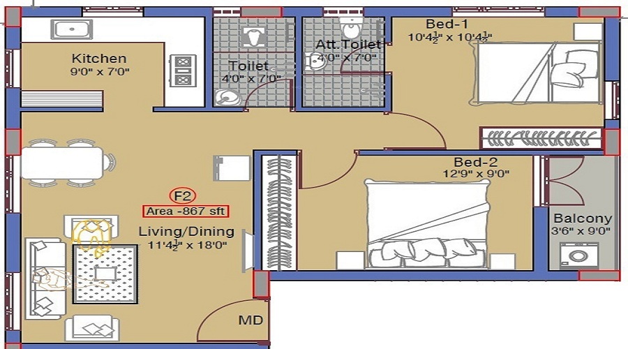 Anu Mahan Pattinathar Floor Plan