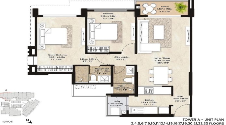 Mhindra Quad Floor Plan