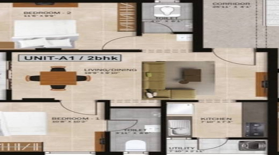 Vishnu MC Sangamithra Floor Plan
