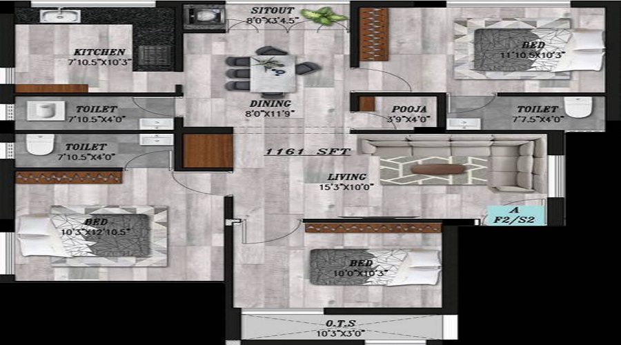 Siva Adithya Diamond Floor Plan