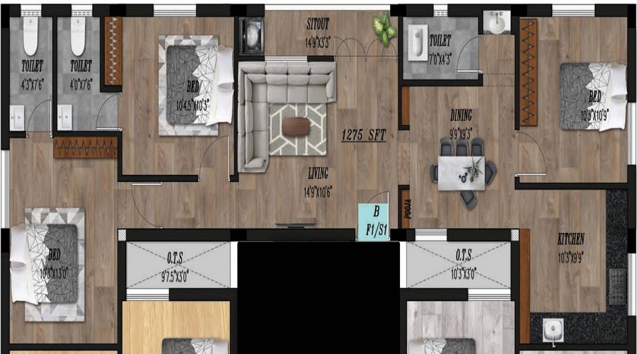 Siva Adithya Diamond Floor Plan