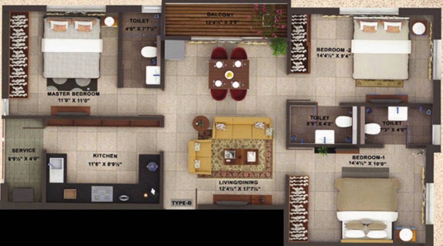 Ramkamal Grandio Floor Plan