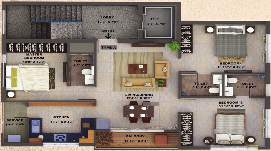 Ramkamal Grandio Floor Plan
